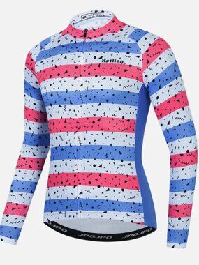JPOJPO Hotlion Pick/Blue/Black/White Full‎ Zip Cycling Jacket Size L